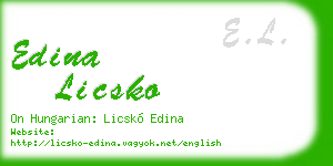 edina licsko business card