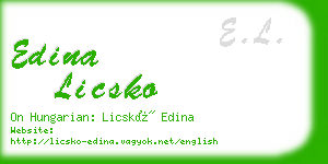 edina licsko business card